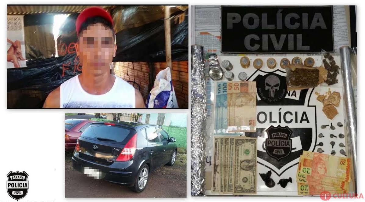 Polícia Civil prende traficante em Santa Terezinha de Itaipu - Rádio Cultura Foz