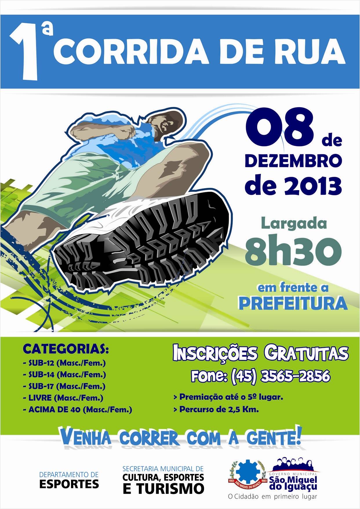 São Miguel terá 1ª Corrida de Rua