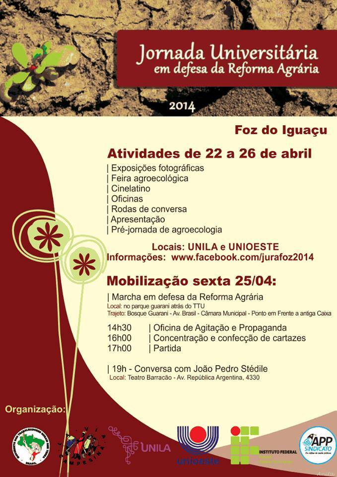 Encerramento da 1ª Jornada Universitária em Defesa da Reforma Agrária em Foz