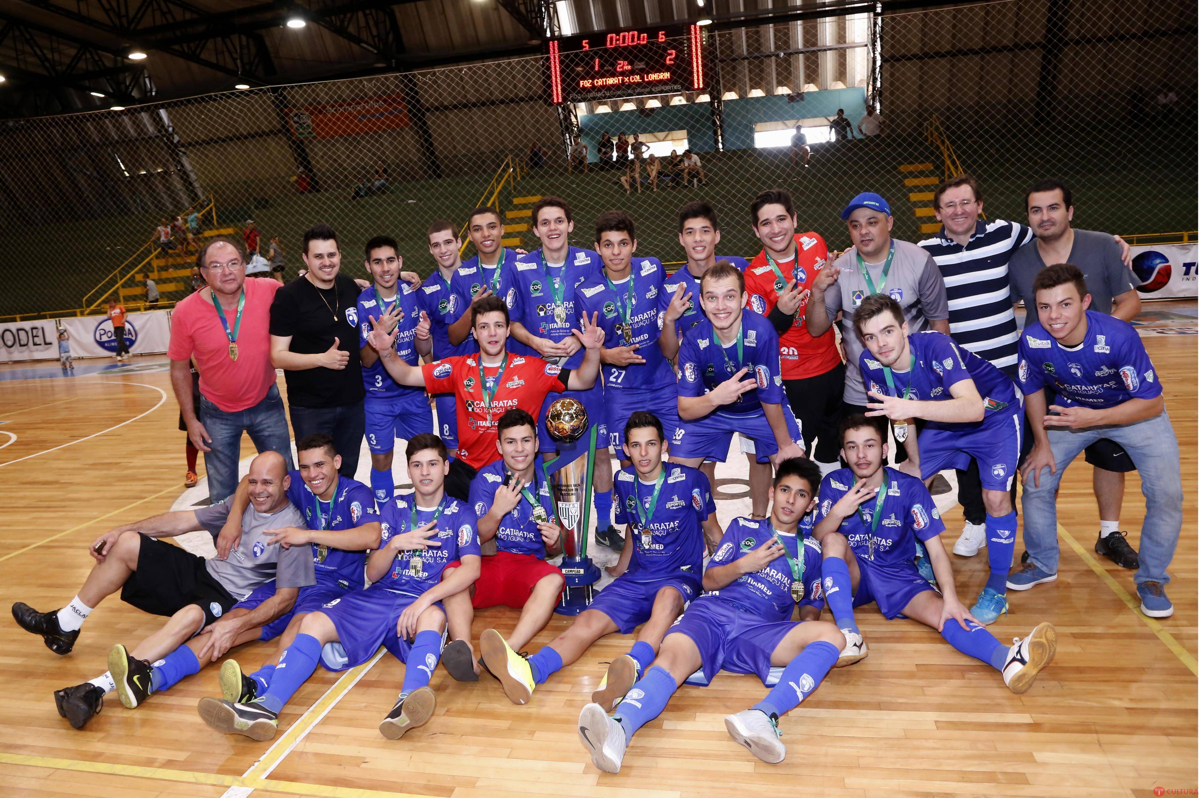 Foz Cataratas sub-20 é Tricampeão Paranaense de Futsal