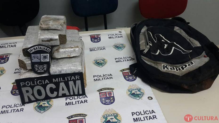 Policiais localizam maconha abandonada no Jardim Jupira