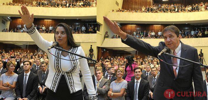 Chico Brasileiro e Claudia Pereira tomam posse na Assembleia Legislativa