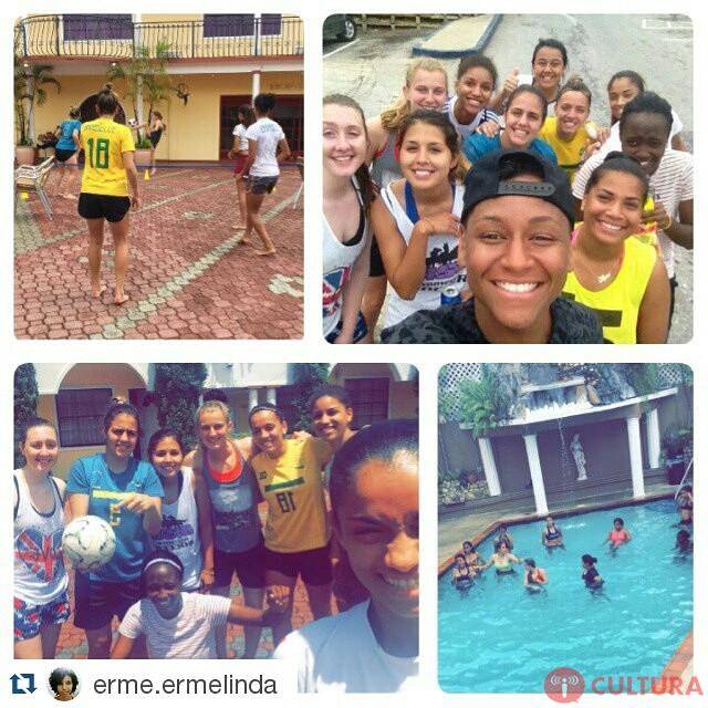 Jogadoras do Foz Cataratas se divertem em Trinidad e Tobago