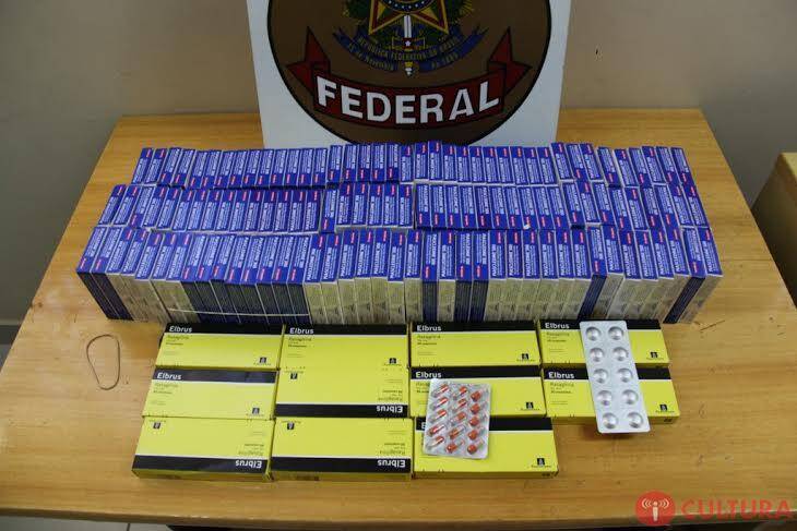 PF apreende mais de 3 mil medicamentos na Ponte Tancredo Neves