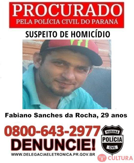 Polícia civil divulga foto em busca do autor de um homicídio