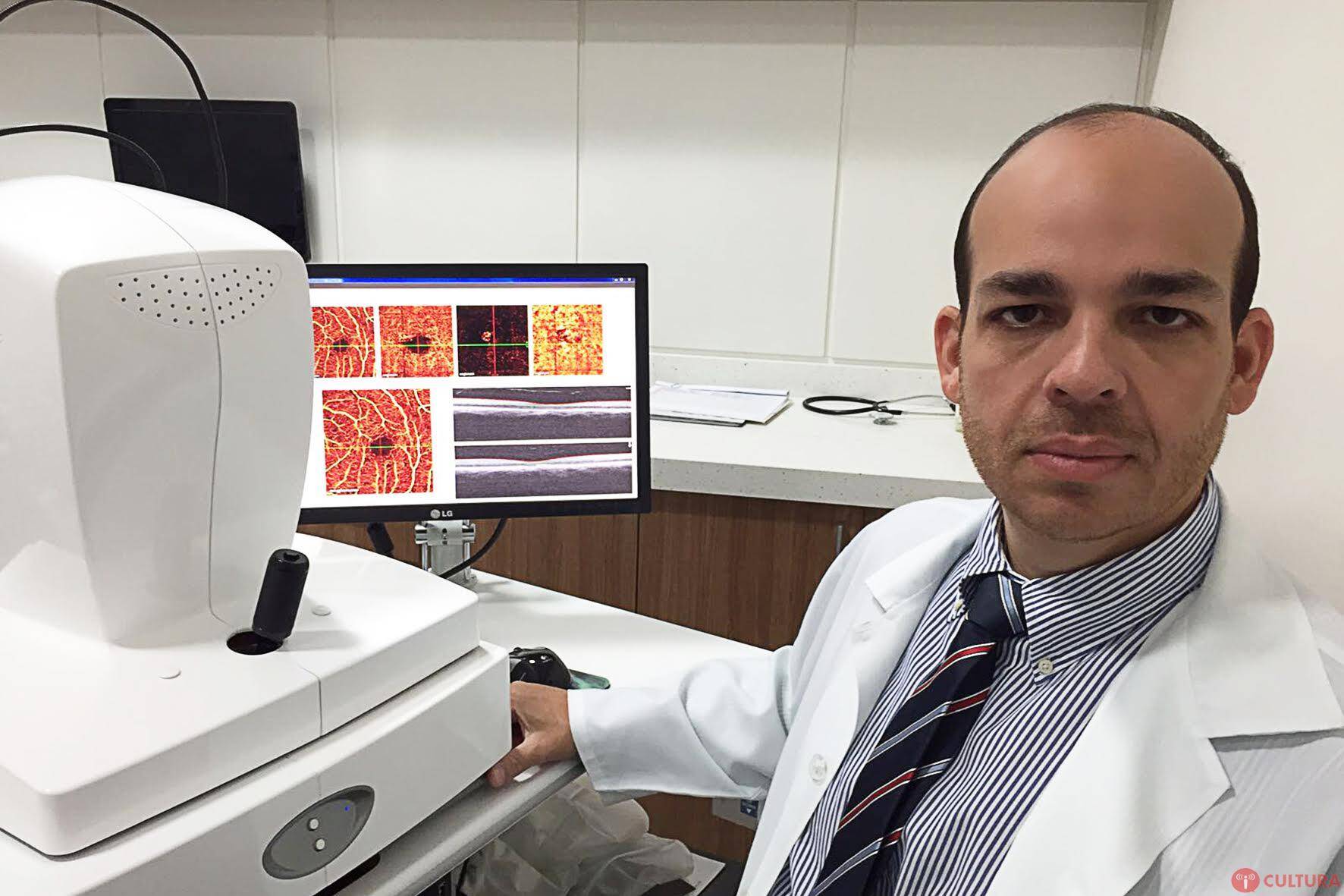 Exame do fundo do olho: tecnologia dispensa uso do contraste químico