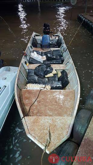 Polícia Federal prende piloto de barco com mais meia tonelada de maconha