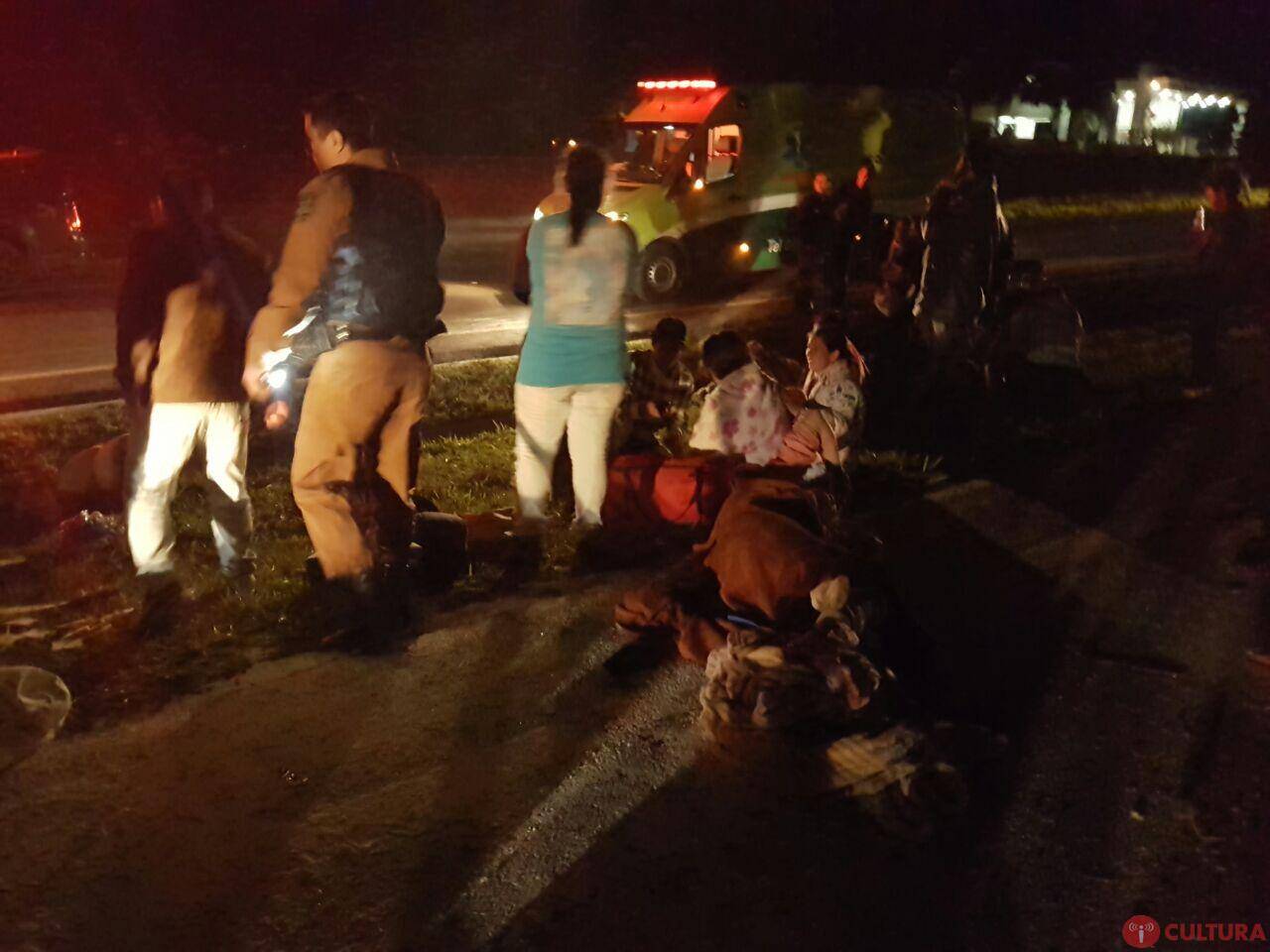 Acidente entre ônibus e carreta deixa feridos na entrada de Foz