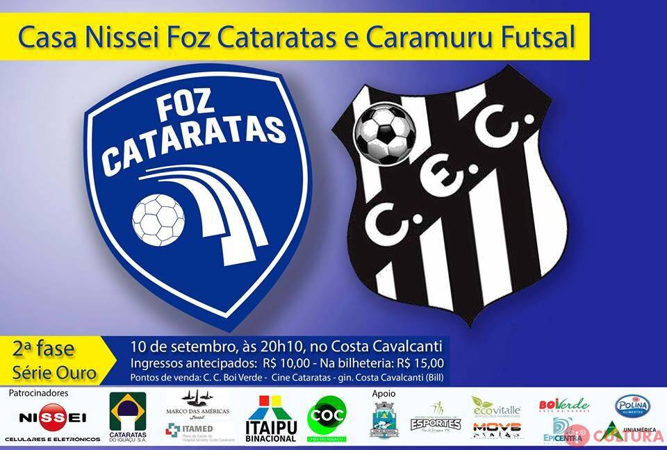 Foz Cataratas recebe Caramuru neste sábado
