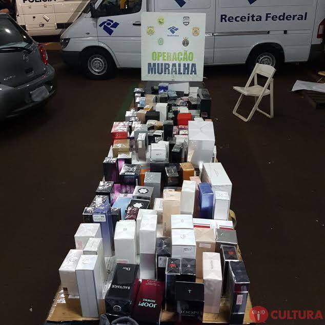 Receita apreende mais de R$ 12 milhões em mercadorias na Operação Muralha