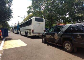 Em um dia, seis ônibus com contrabando foram apreendidos na fronteira