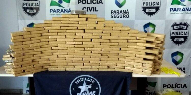 Denarc apreendeu em 2017 mais de 68 toneladas de drogas no Paraná