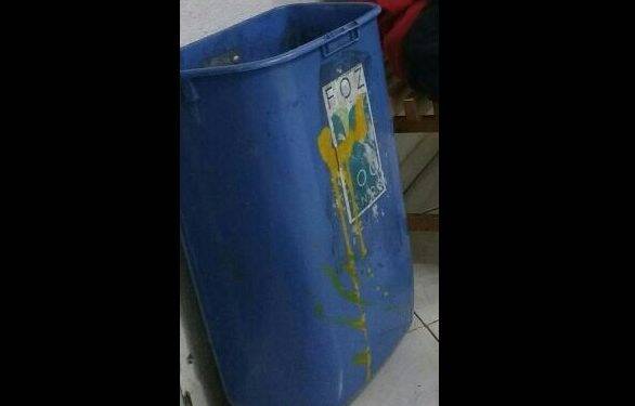 Adolescente quebra lixeira no centro e é apreendido pela GM