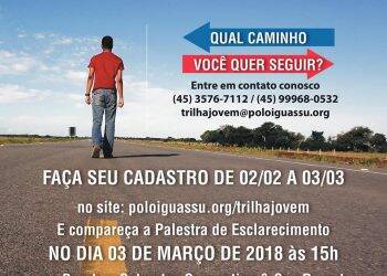 Trilha Jovem abre cadastro para jovens de 16 a 24 anos