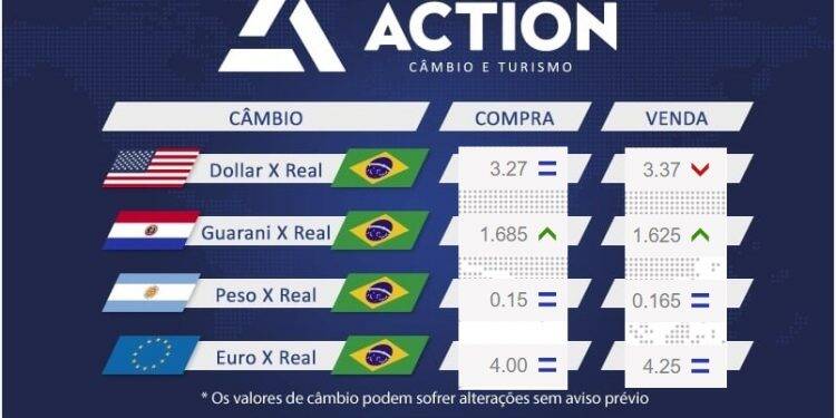 Dólar abre a semana com leve queda na fronteira