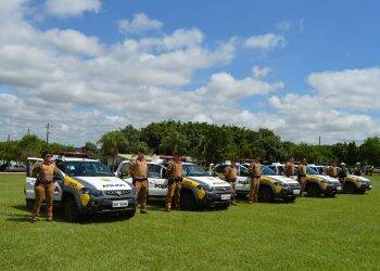 Batalhão da Polícia Militar em Foz recebe cinco novas viaturas