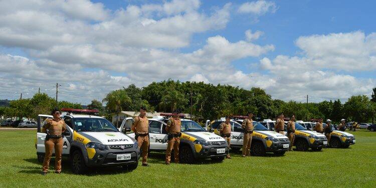 Batalhão da Polícia Militar em Foz recebe cinco novas viaturas