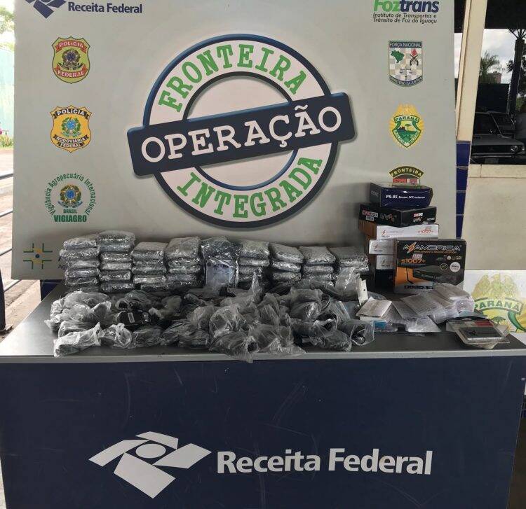 Receita Federal apreende carnes e eletrônicos na Ponte da Amizade
