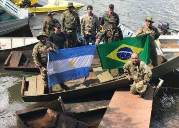 Forças brasileiros e argentinas realizam operação no Parque Nacional do Iguaçu
