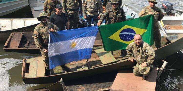 Forças brasileiros e argentinas realizam operação no Parque Nacional do Iguaçu