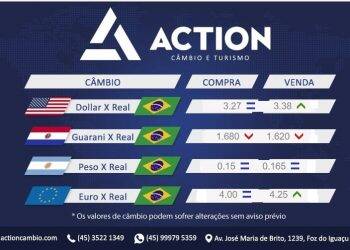 Veja a cotação das principais moedas na fronteira