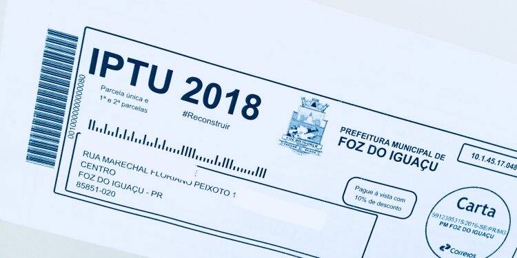 Primeira parcela do IPTU vence nesta quinta-feira, 15