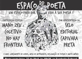 Fundação Cultural inaugura “Espaço do Poeta” que fará parte do programa ‘Cê na sexta’