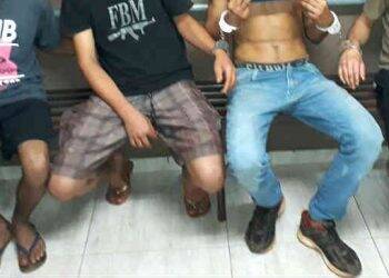 Guarda flagra quatro jovens, entre 16 e 20 anos, após assalto a lanchonete