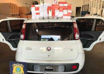 Londrinense é pego tentando passar 106 iPhones