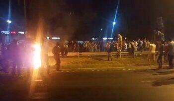 Manifestantes foram às ruas de Cidade do Leste contra resultado das eleições