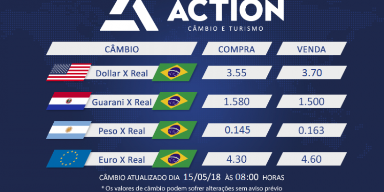 Veja a cotação das moedas nesta terça-feira
