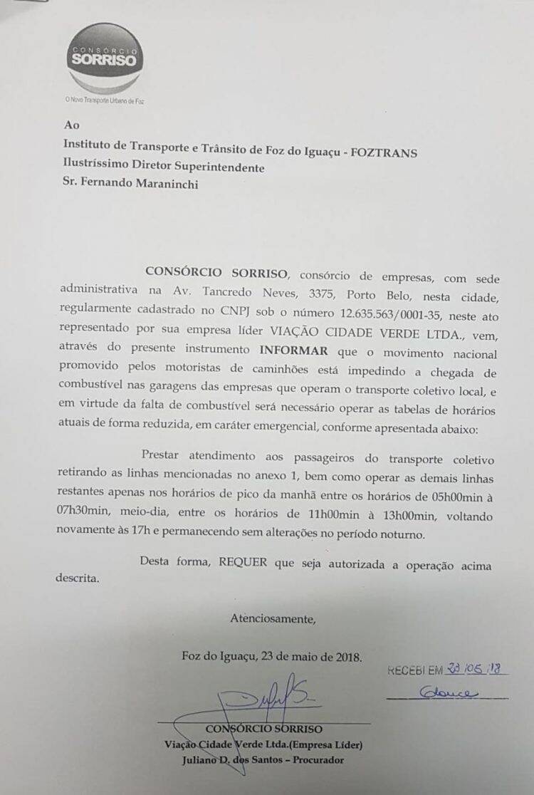 Sem combustível, transporte coletivo inicia horário especial nesta quinta-feira, 24