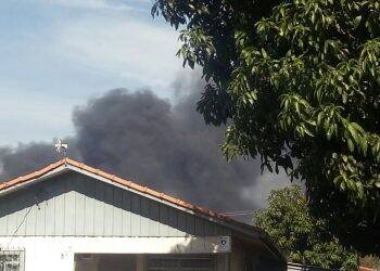 Parque de exposição de São Miguel do Iguaçu pega fogo