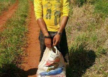 No Paraguai, jovem foi preso furtando mandioca