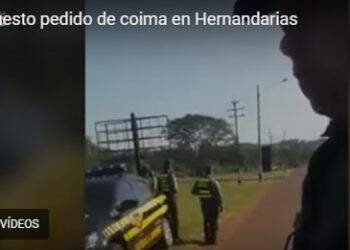 Vídeo mostra discussão entre brasileiros e policiais paraguaios por suposto pedido de propina
