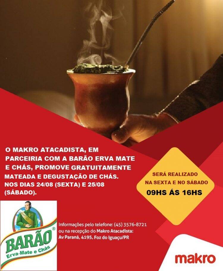 Makro Atacadista promove mateada e degustação de chás