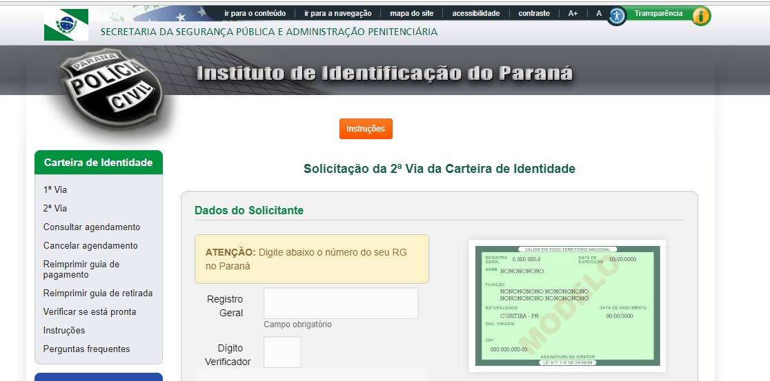 Posto do IIPR atende só emergências da carteira de identidade