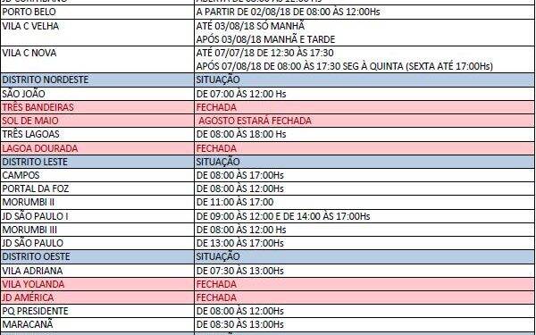 Com seis salas fechadas, veja postos com vacinação contra poliomielite e sarampo em Foz