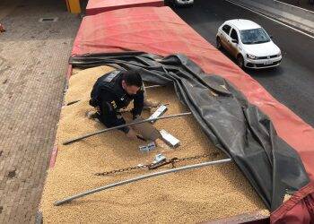 PRF apreende bitrem carregado de cigarros contrabandeados em Toledo