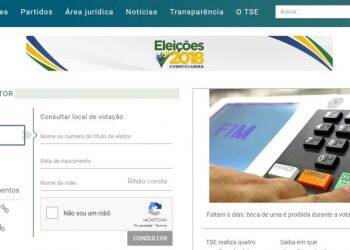 Eleitor pode conferir local de votação pela internet