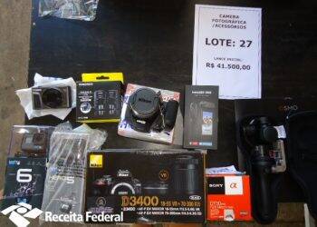 Leilão de mercadorias da Receita Federal chega a R$ 2.7 milhões