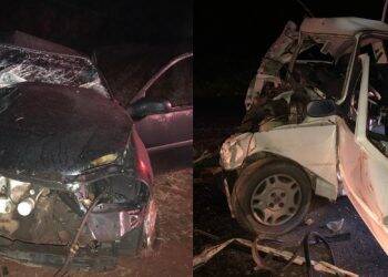 Acidente deixa dois mortos e três feridos na BR 277, em Céu Azul