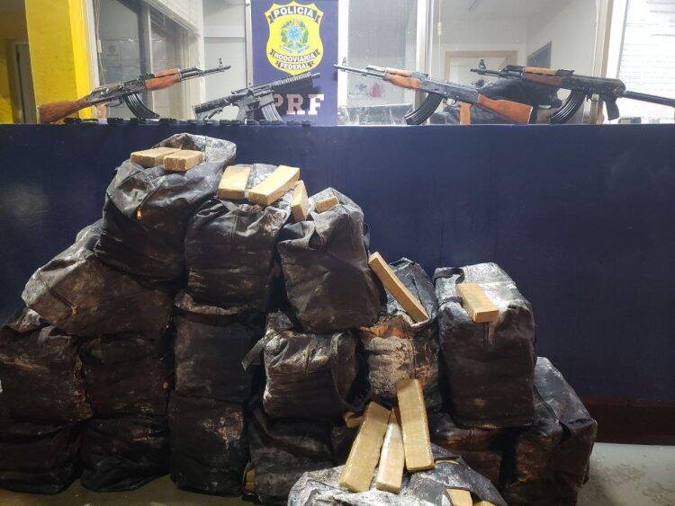 PRF apreende 51 toneladas de drogas em 2018 no Paraná