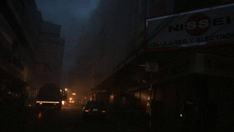 Shopping pega fogo em Ciudad del Este