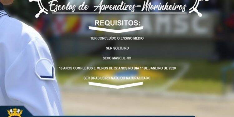 Marinha abre concurso para a Escola de Aprendizes-Marinheiros