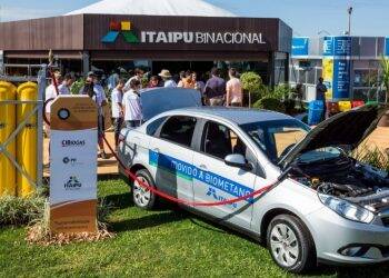 Veículos a biometano de Itaipu deram o equivalente a cinco voltas no planeta em 2018