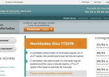 Sisu abre inscrições na terça; veja dicas para conseguir uma vaga