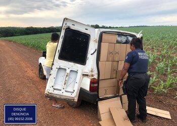 Receita Federal apreende veículo carregado com azeite argentino