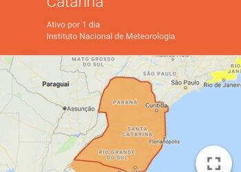 Previsão de tempestade na madrugada de segunda-feira em Foz do Iguaçu