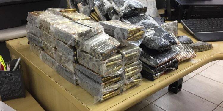 PF apreende quase três mil munições para fuzil